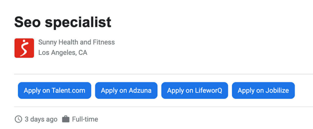 SEO Specialist Job Posting