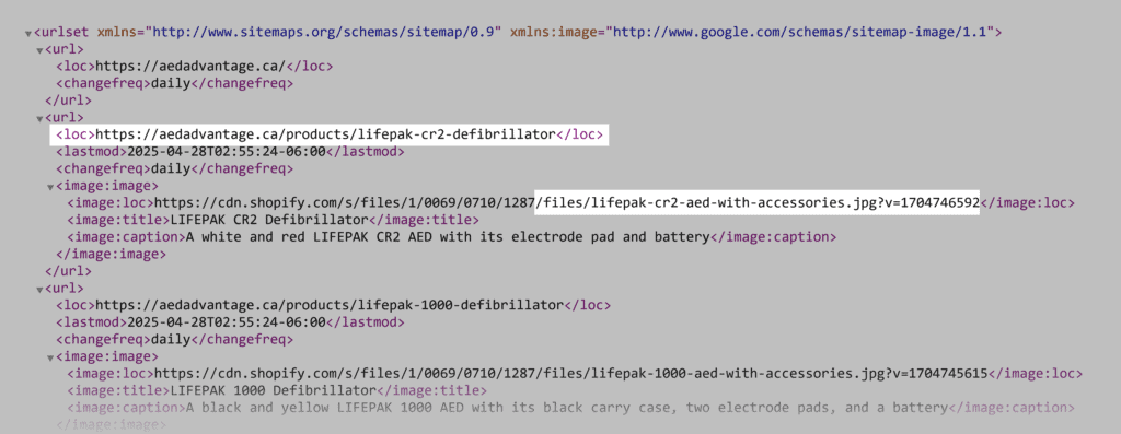 AED Advantage – Product Sitemap