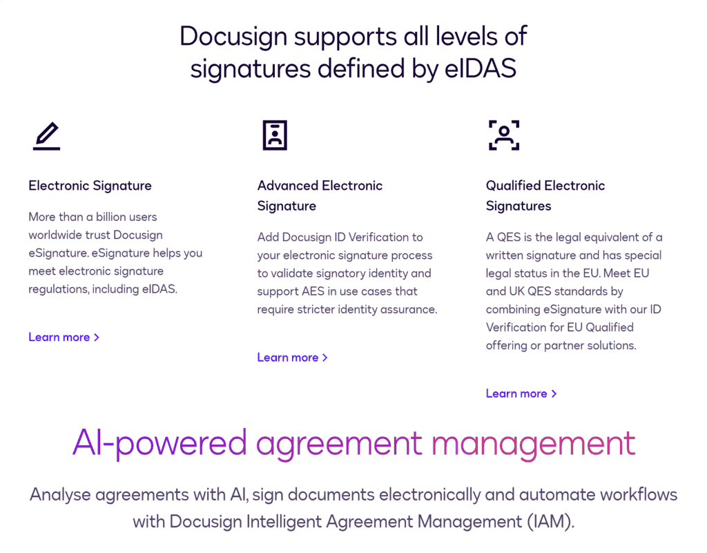 Docusign – Clear business category