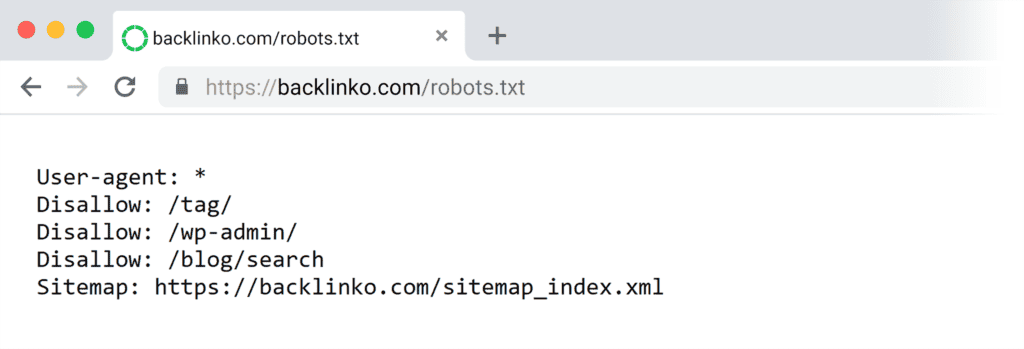Robots.txt file