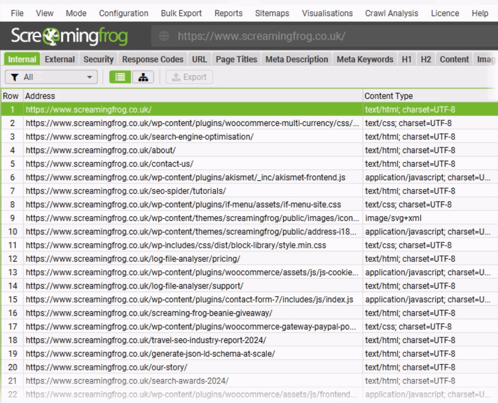 Screaming Frog – Overview