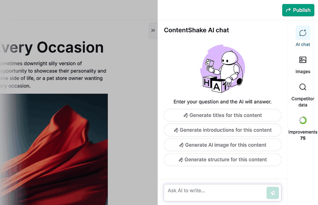 Semrush – ContentShake AI