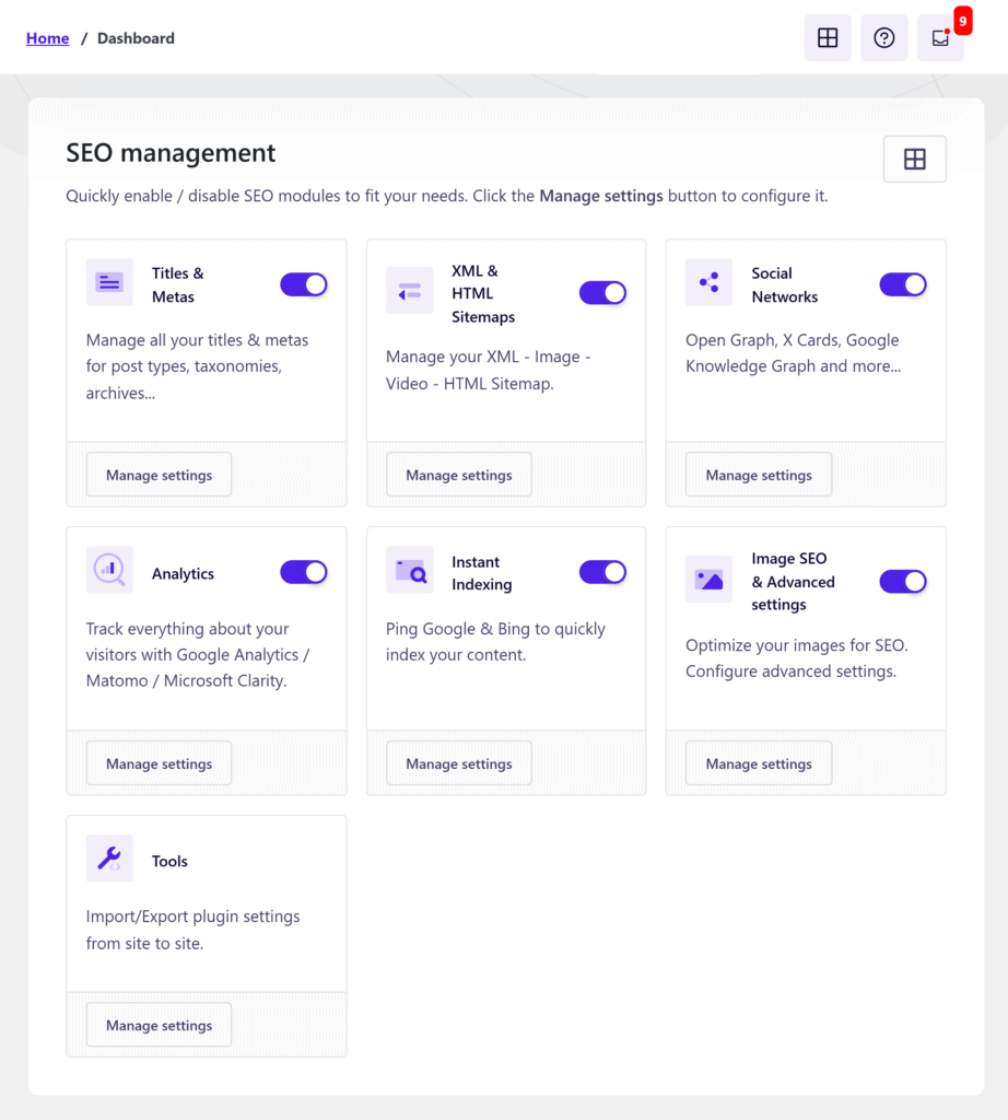 SEOPress – SEO management