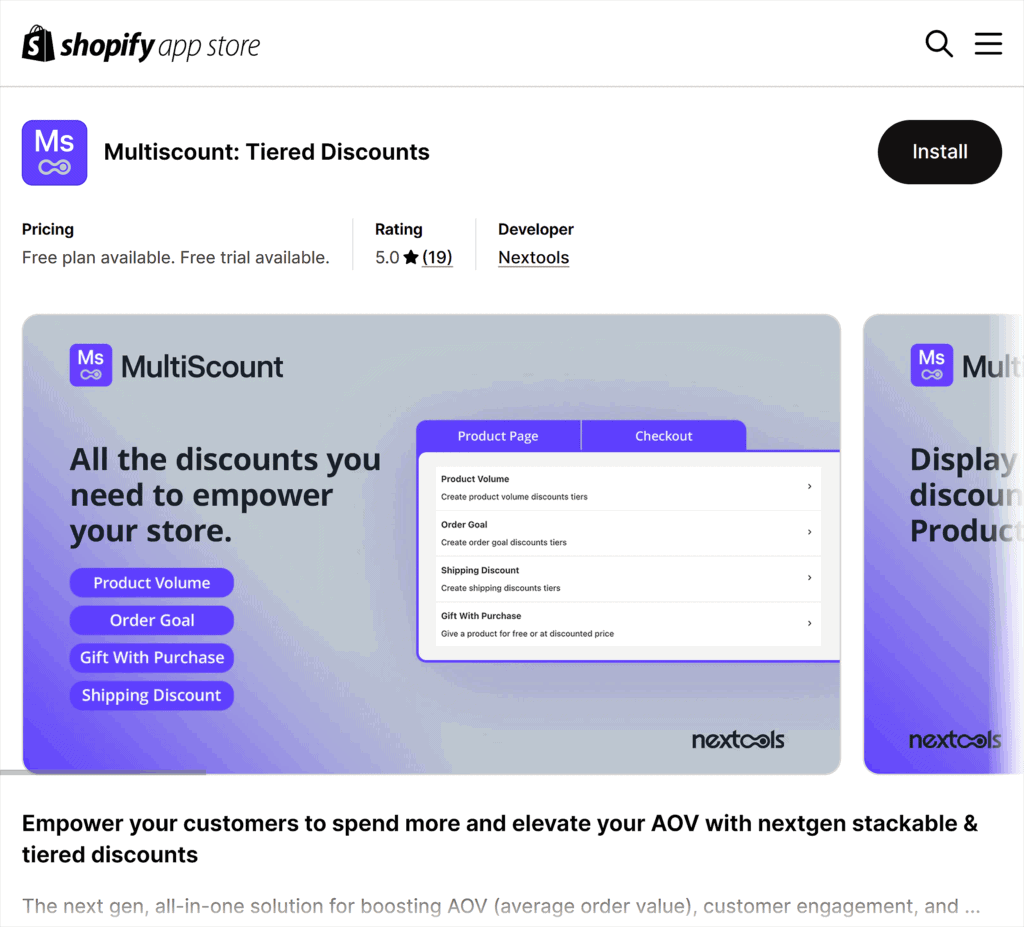 Shopify – Multiscount