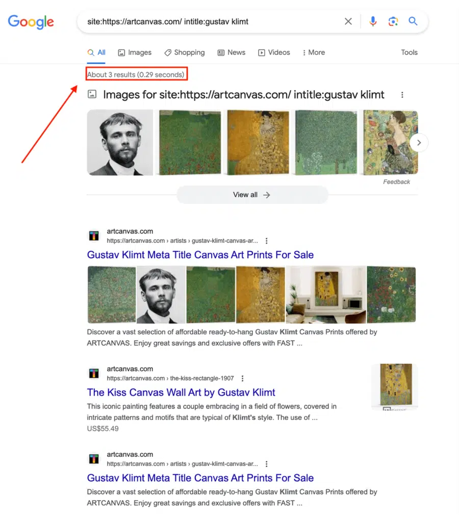 Google Search site search