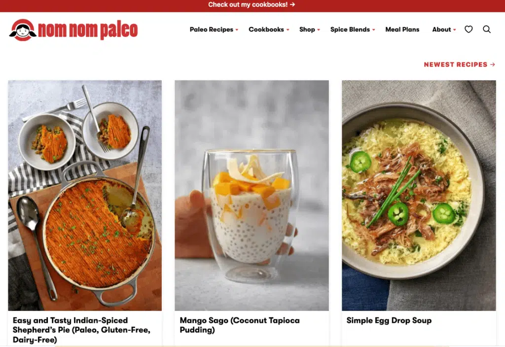 Nom Nom Paleo website