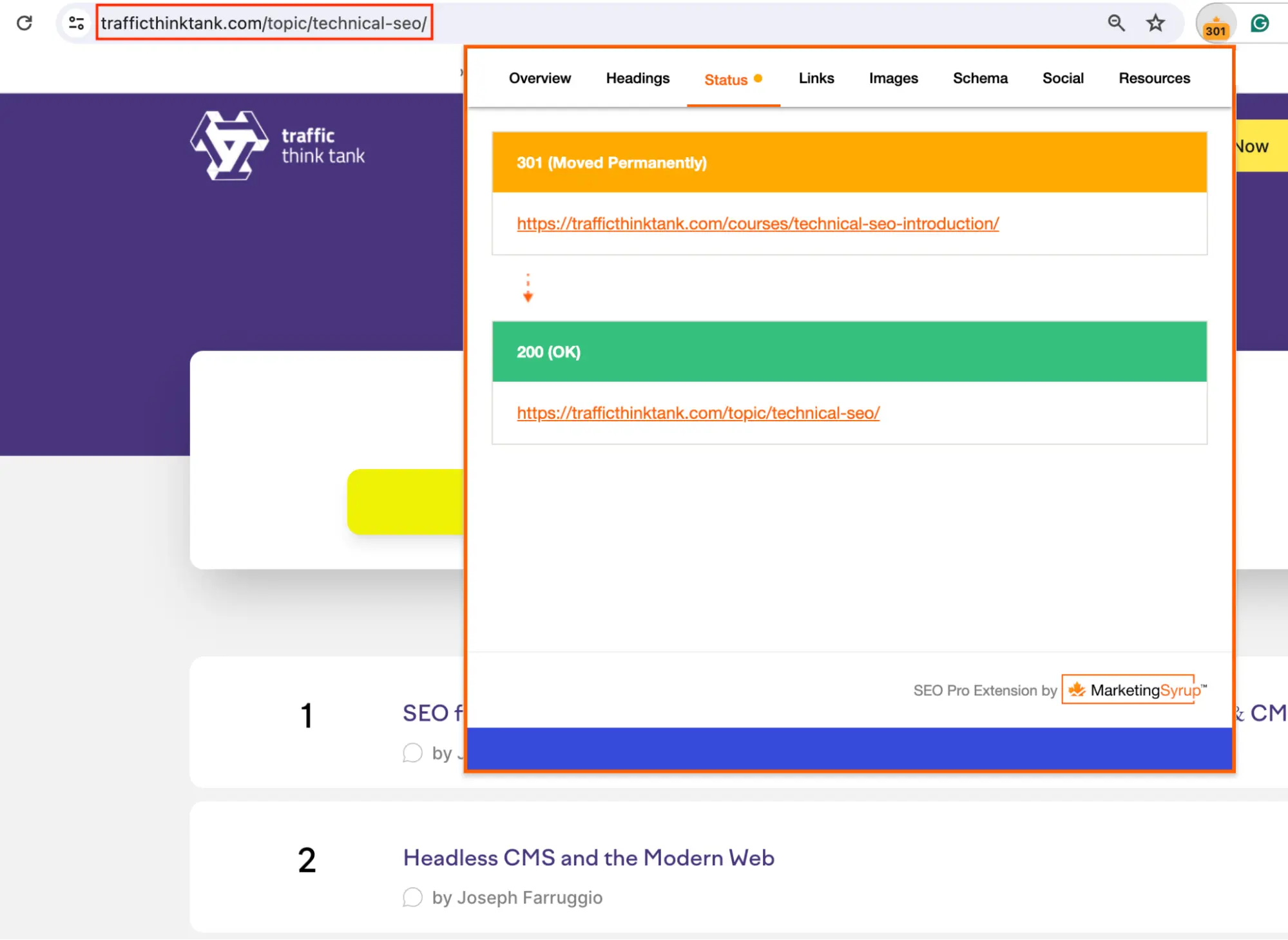 TTT Redirect SEO Pro Extension for Chrome