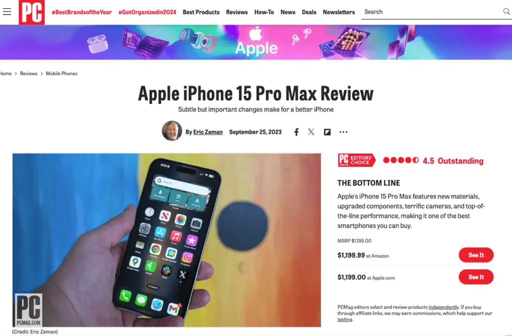 PCMag iPhone review