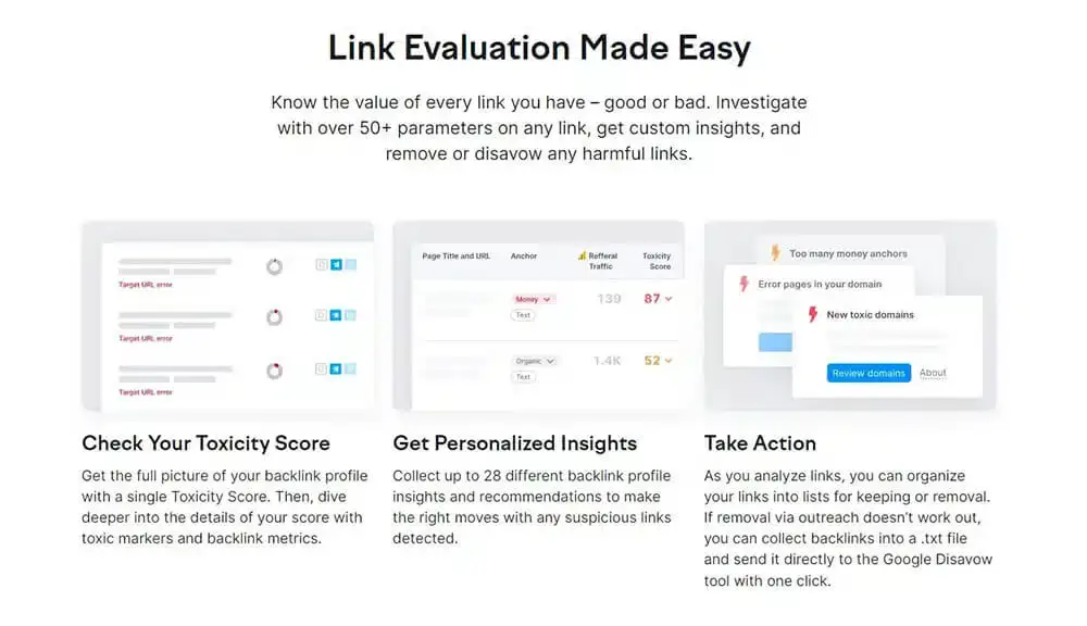 Semrush Link Evaluation