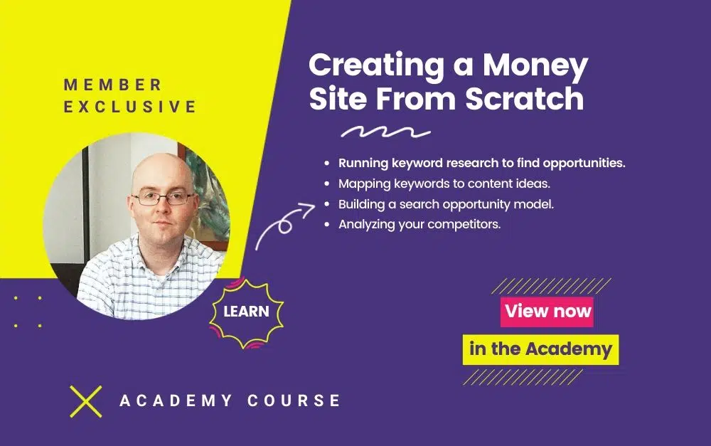 Creating a Money Site from Scratch Course